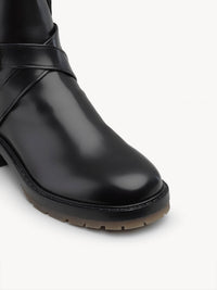 BASEPLUS_Black ANKLE BOOTS - Black