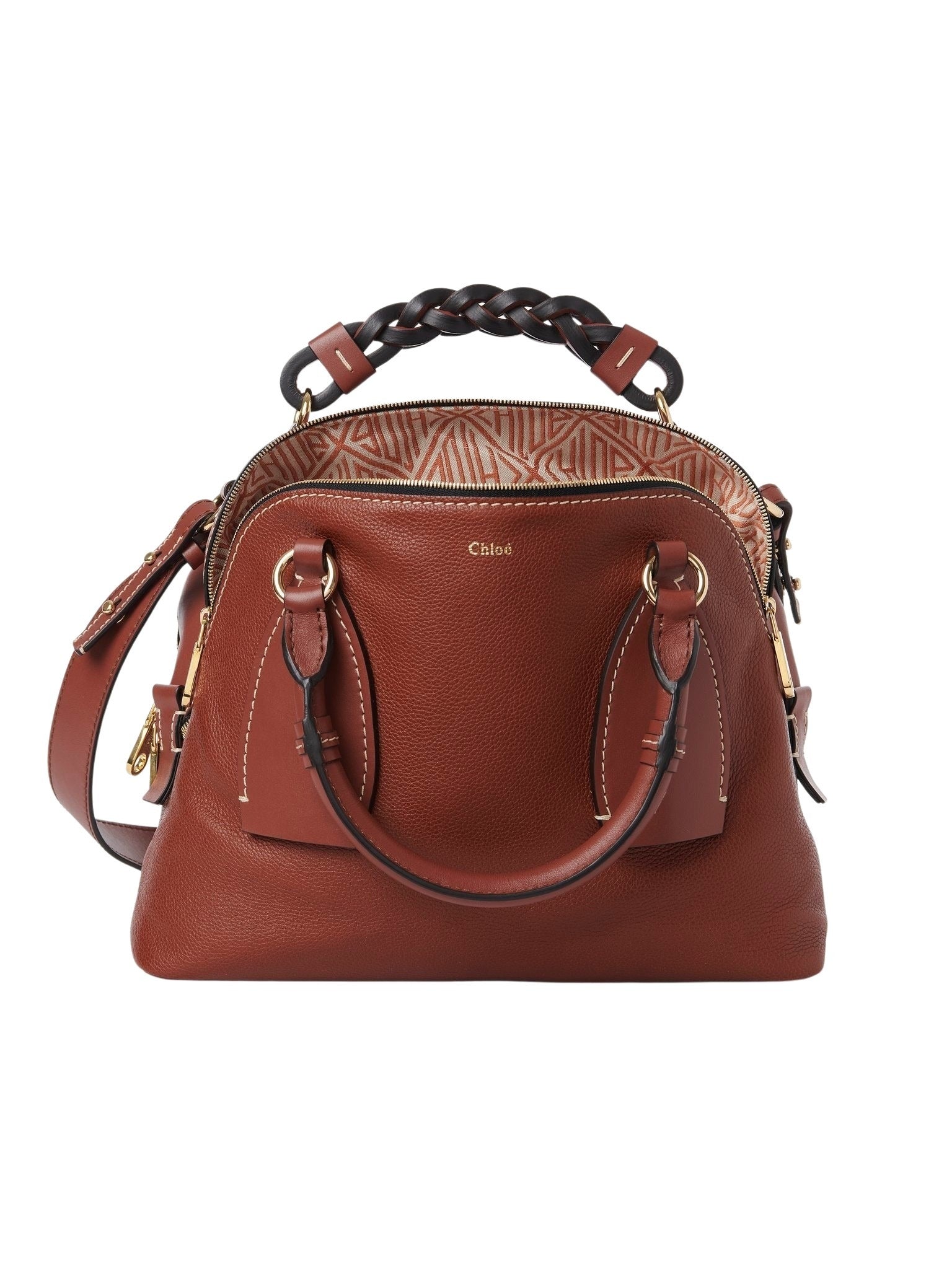 Sac de jour Daria en cuir - Sepia Brown