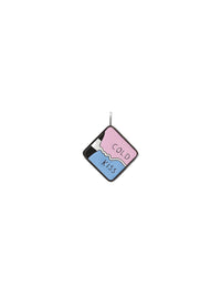 DÉJÀ VU 1pcs Pendentif pour petite maroquinerie en laiton - Ruthenium