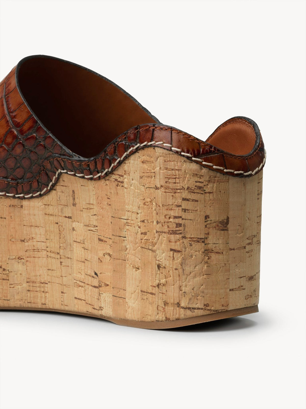 BASEPLUS_Caramello WEDGE MULES - Caramello