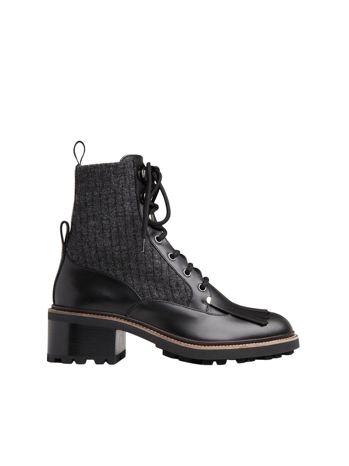 BASEPLUS_Black ANKLE BOOTS - Black