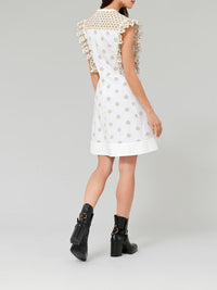 White & Beige DRESS - White & Beige
