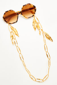 Gold Color SUNGLASSES JEWE - Gold Color