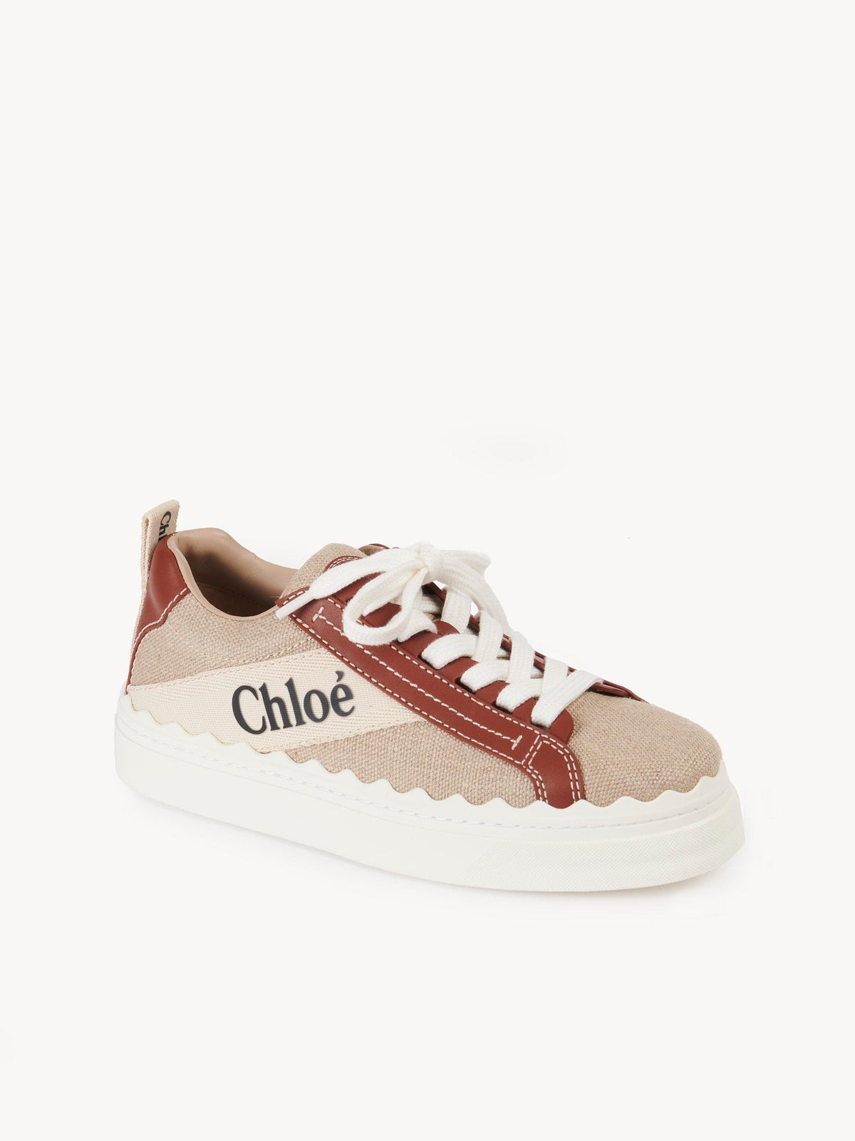 BASEPLUS_White & Brown SNEAKERS - White & Brown