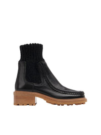 BASEPLUS_Black FLAT CHELSEAS - Black