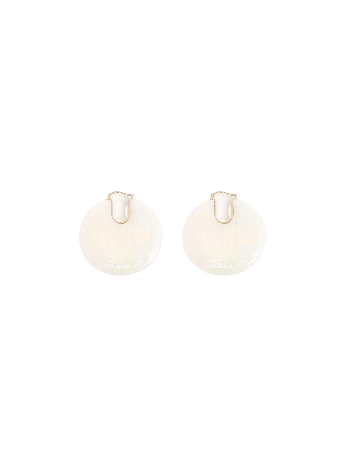 BASEPLUS_White EARRINGS - White