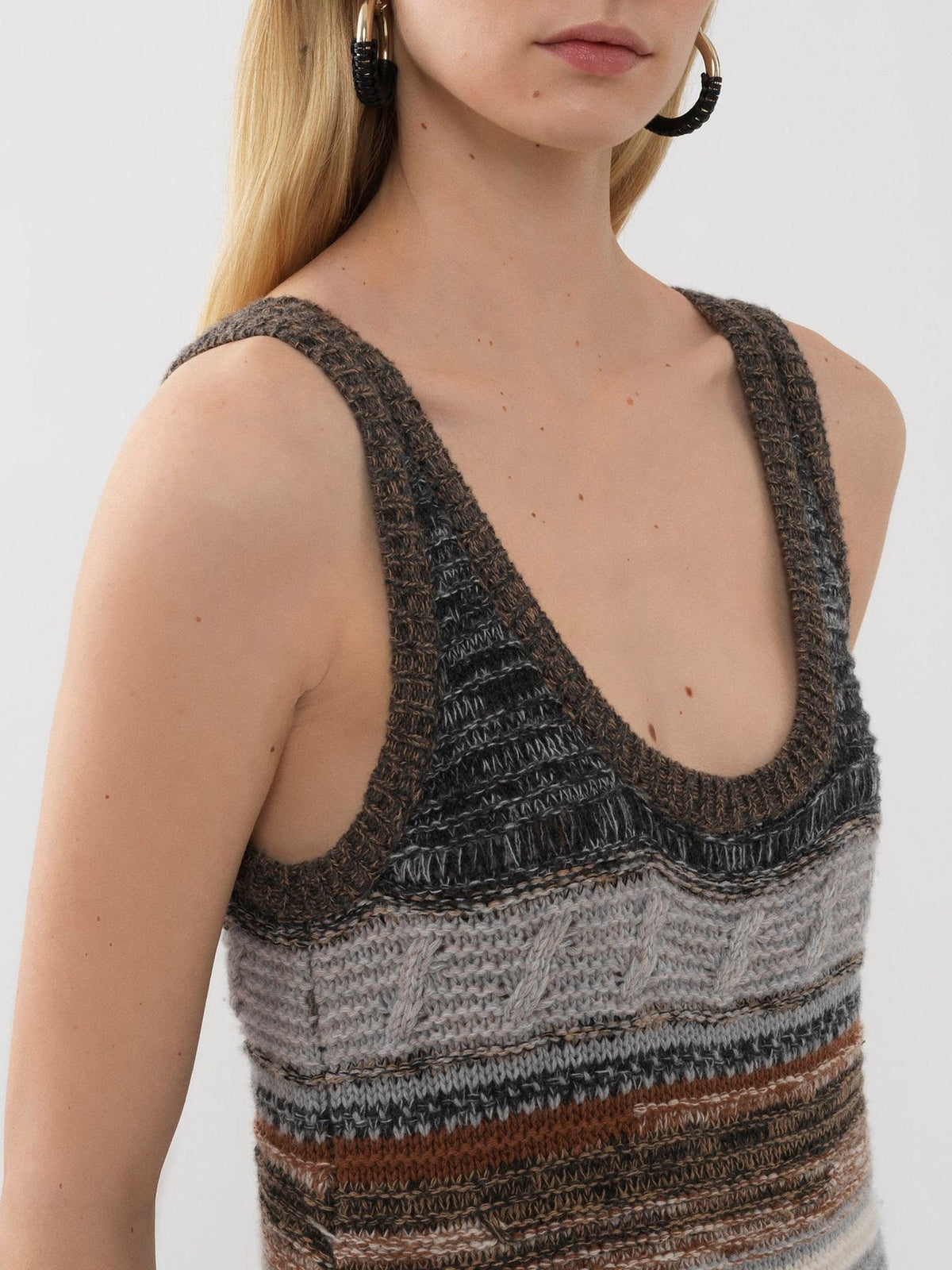 BASEPLUS_Multicolor Grey DRESS - Multicolor Grey
