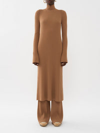 BASEPLUS_Worn Brown DRESS - Worn Brown