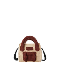Brown & Beige NANO BAG - Brown & Beige
