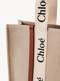 White & Brown LARGE TOTE - White & Brown