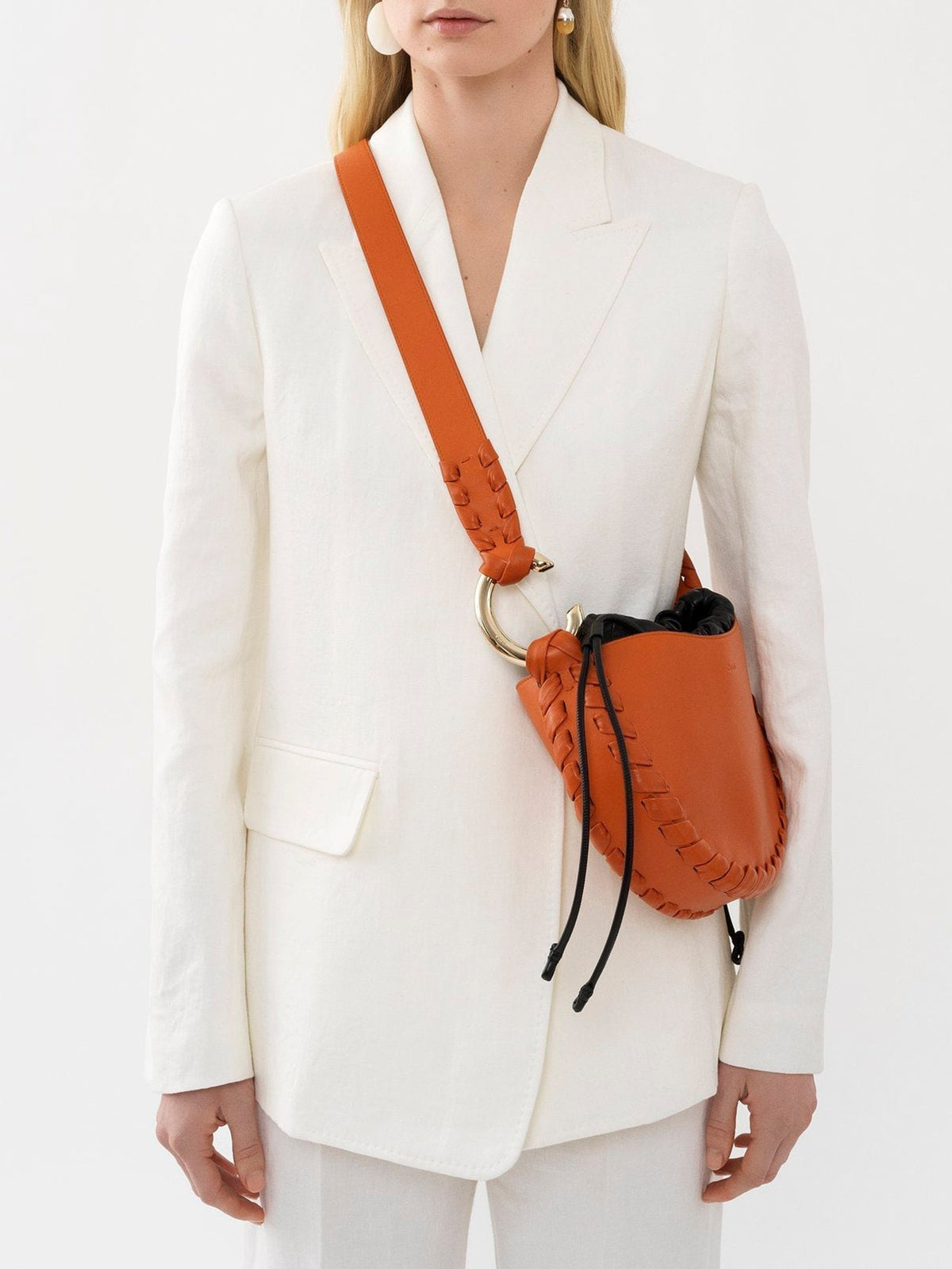 BASEPLUS_Henna Orange SMALL HOBO - Henna Orange