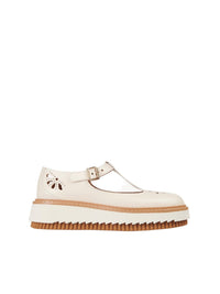 Eggshell FLAT MARY-JANE - Eggshell