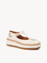 Eggshell FLAT MARY-JANE - Eggshell
