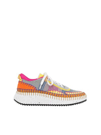 Sneakers Nama en cuir - Pop Orange