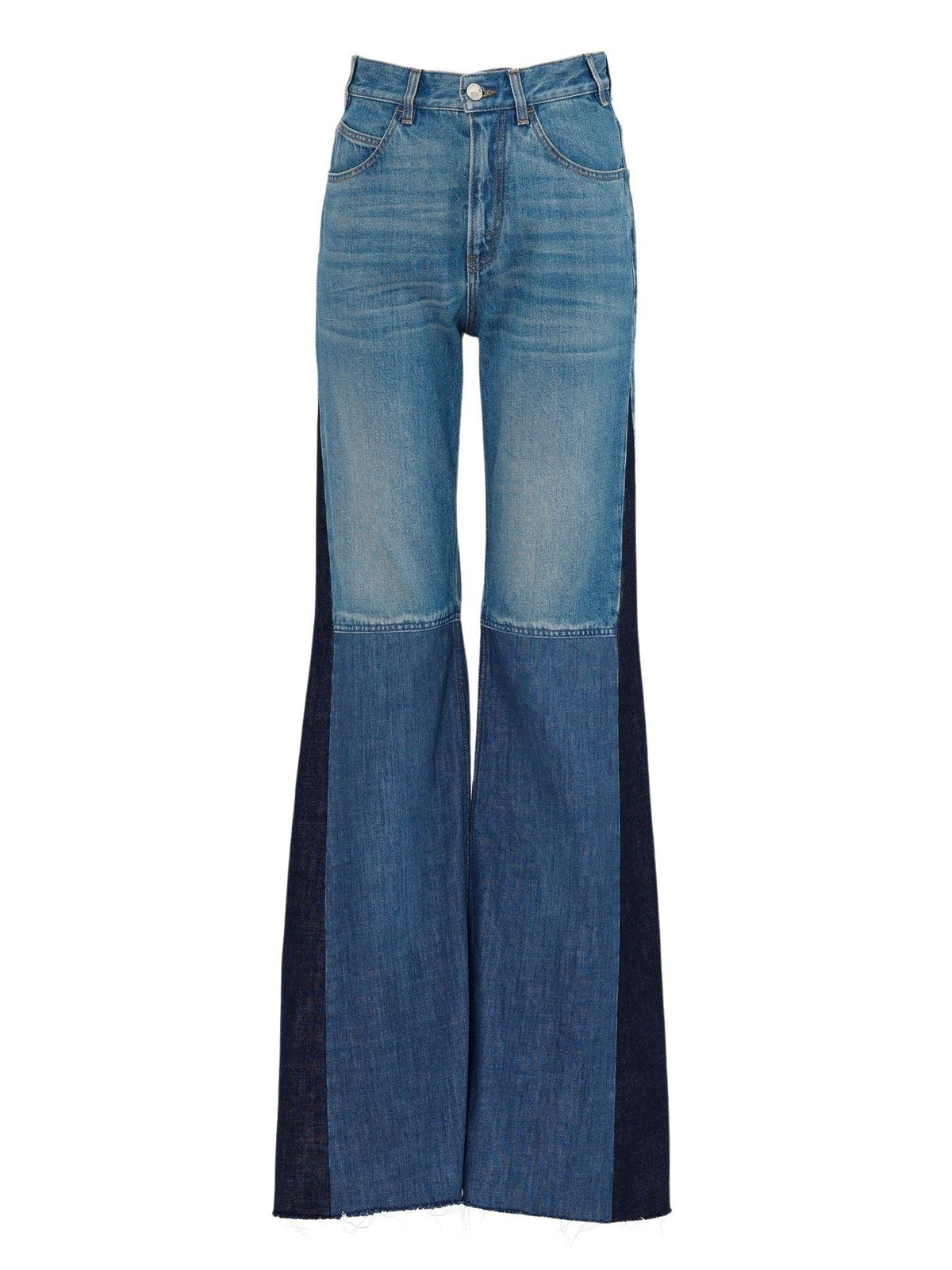 BASEPLUS_Multicolor Blue TROUSERS - Multicolor Blue