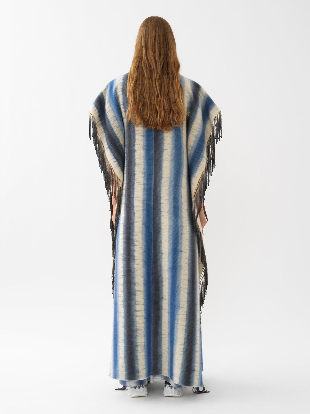 BASEPLUS_Blue & Beige COAT - Blue & Beige