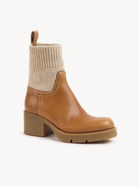 BASEPLUS_Quiet Brown ANKLE BOOTS - Quiet Brown