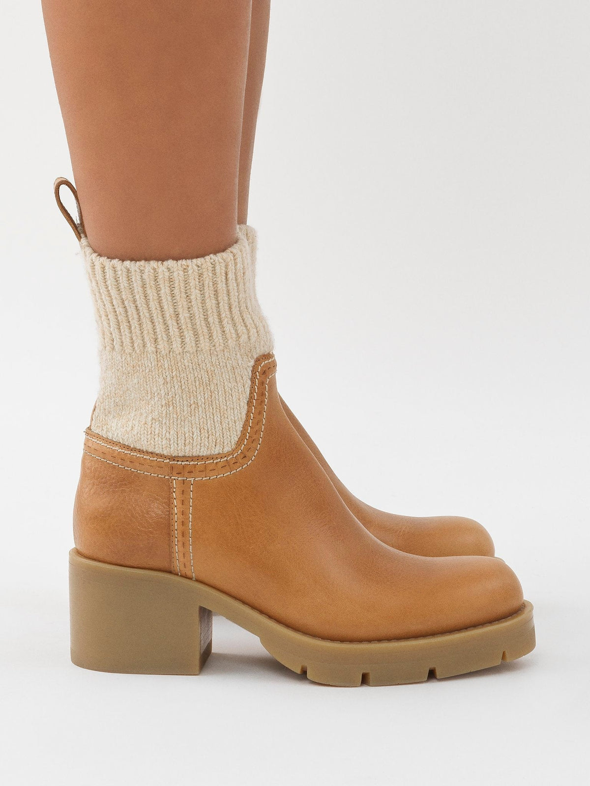 BASEPLUS_Quiet Brown ANKLE BOOTS - Quiet Brown
