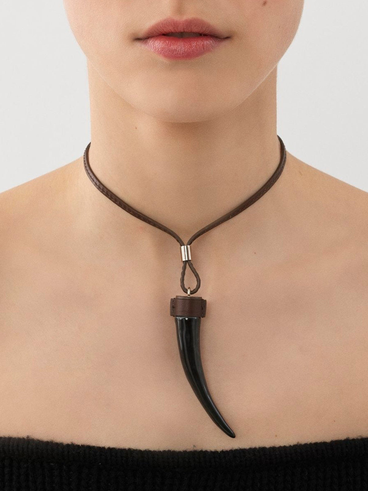 Brown & Black NECKLACE - Brown & Black