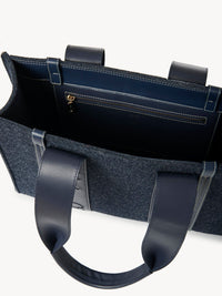 Sac cabas Woody en cachemire - Obscur Navy