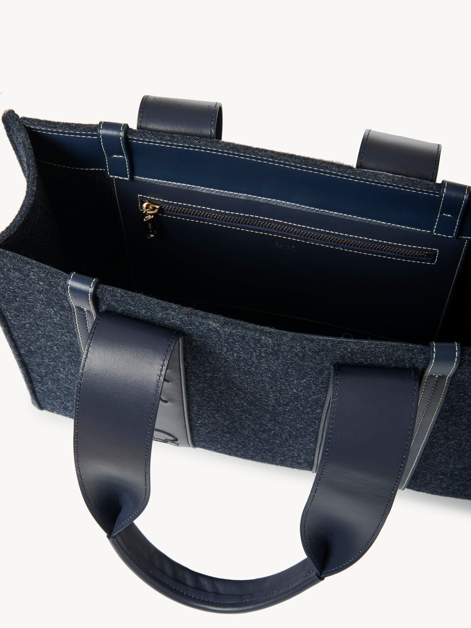 Sac cabas Woody en cachemire - Obscur Navy