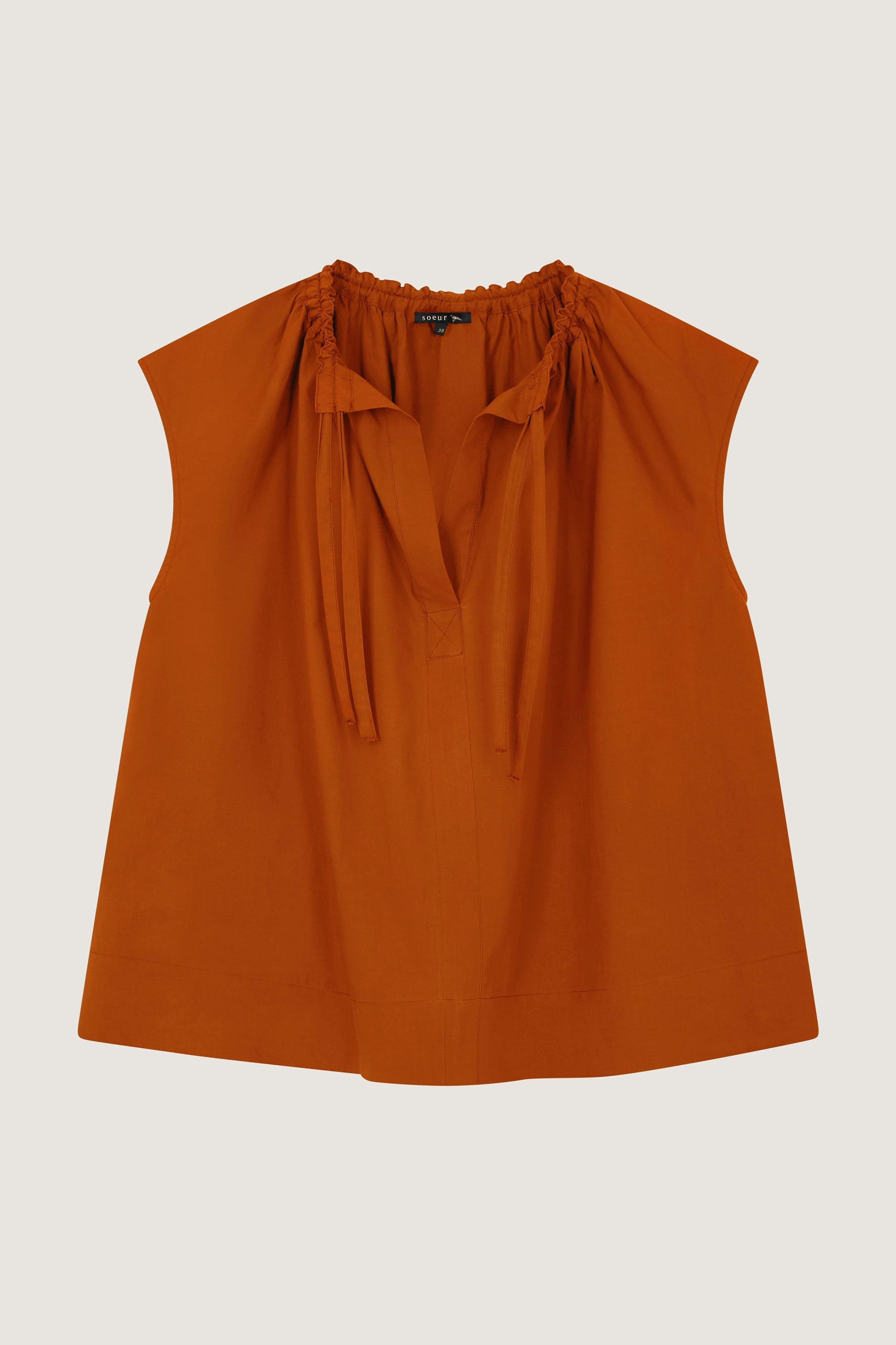 ORANGE _ Chemise Tanger en coton - Orange