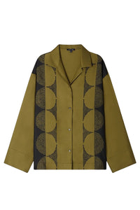 KAKI/NOIR CHEMISE ARAGON