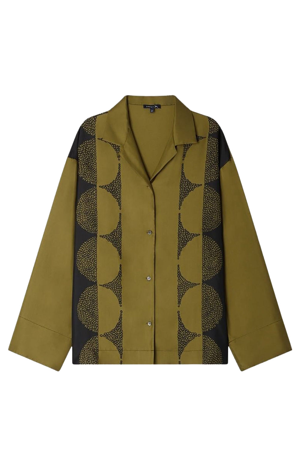 KAKI/NOIR CHEMISE ARAGON