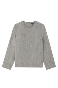 GRIS CHINE BLOUSE CLARISSE