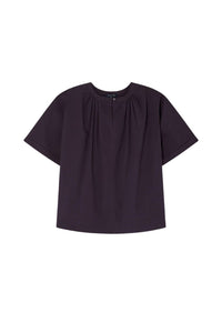 Blouse Arlette en coton - Prune