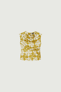 JAUNE DORE/BEIGE BLOUSE ECLAT