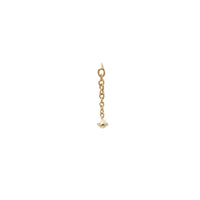 Chelsea N°2 single earring in diamond-set gold - Diamond & Pearl
