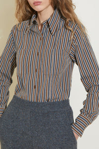 Chemise New Tree à rayures - Khaki