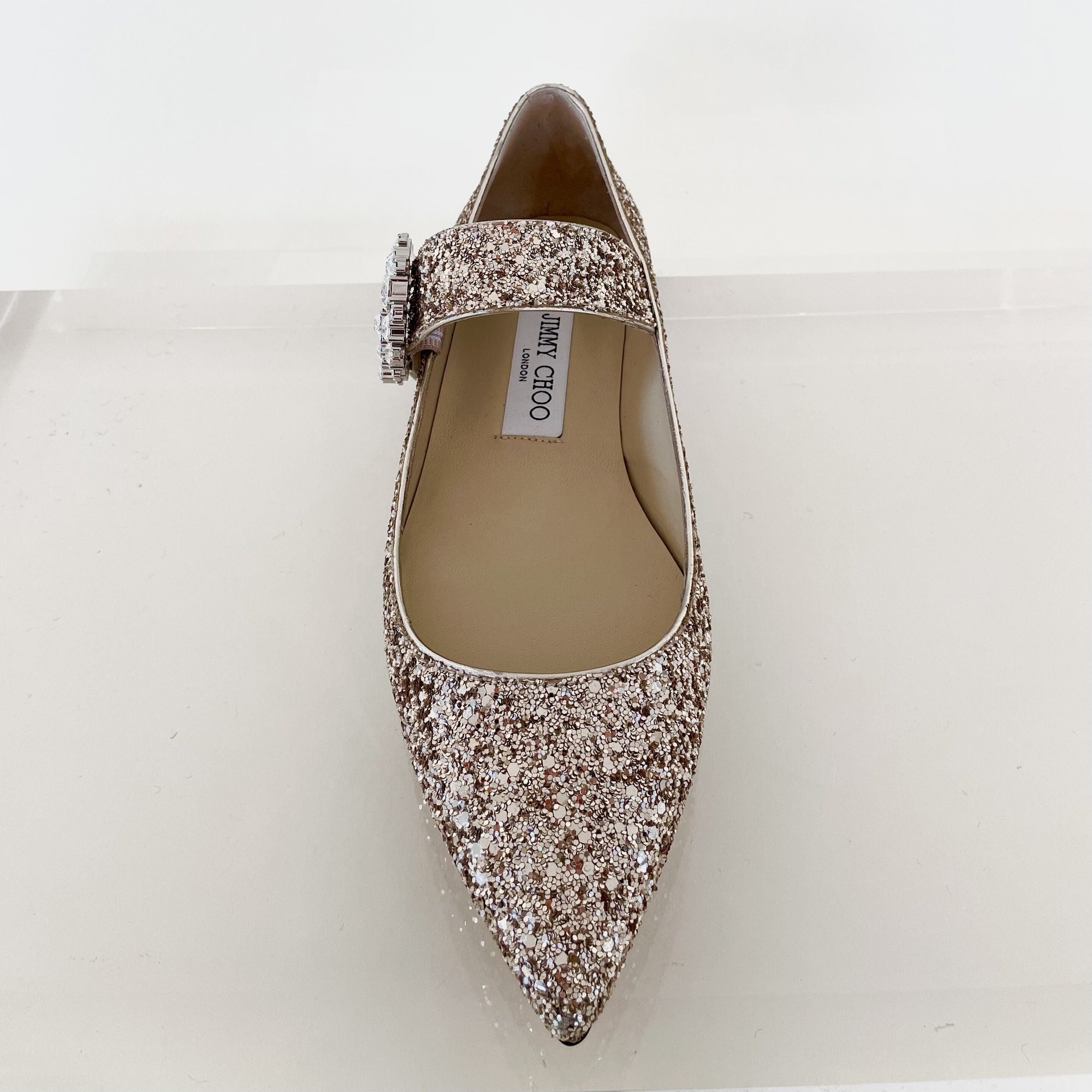 Ballerines plates Cheri à boucle - Golden