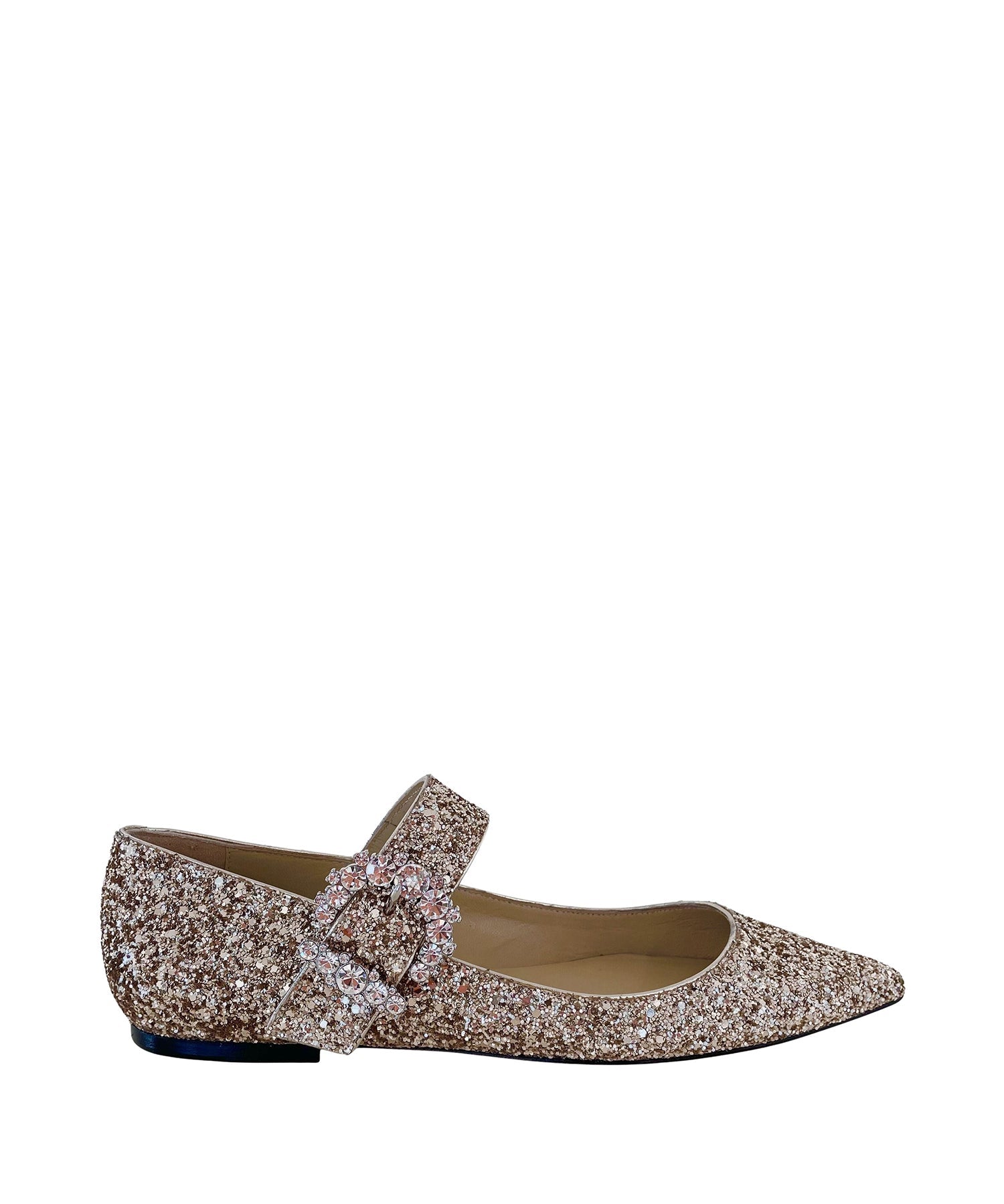 Ballerines plates Cheri à boucle - Golden