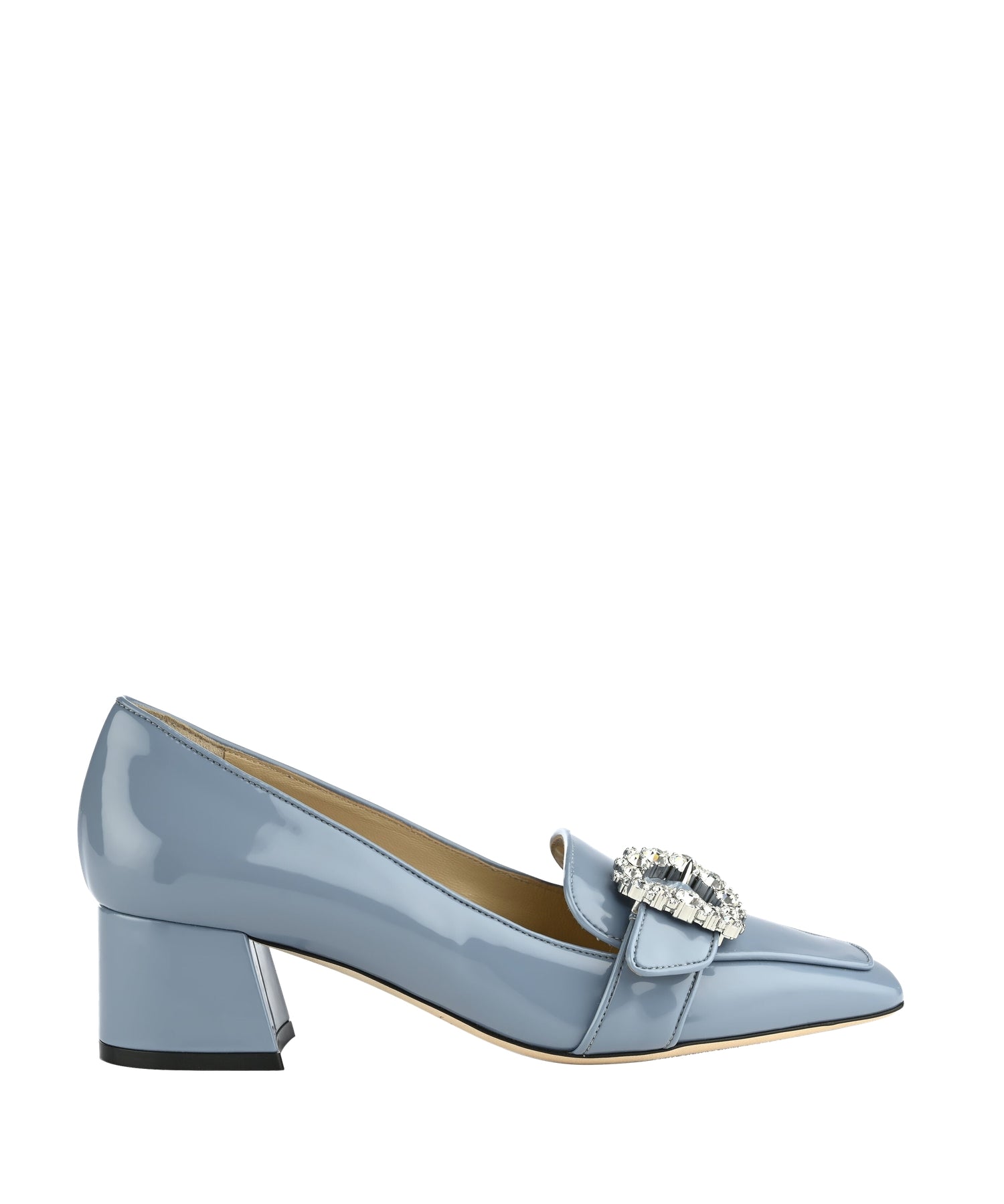Cheri 45 loafers in patent leather - Smoky Blue