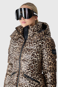Cheetah Ladies Hooded Down Jacket