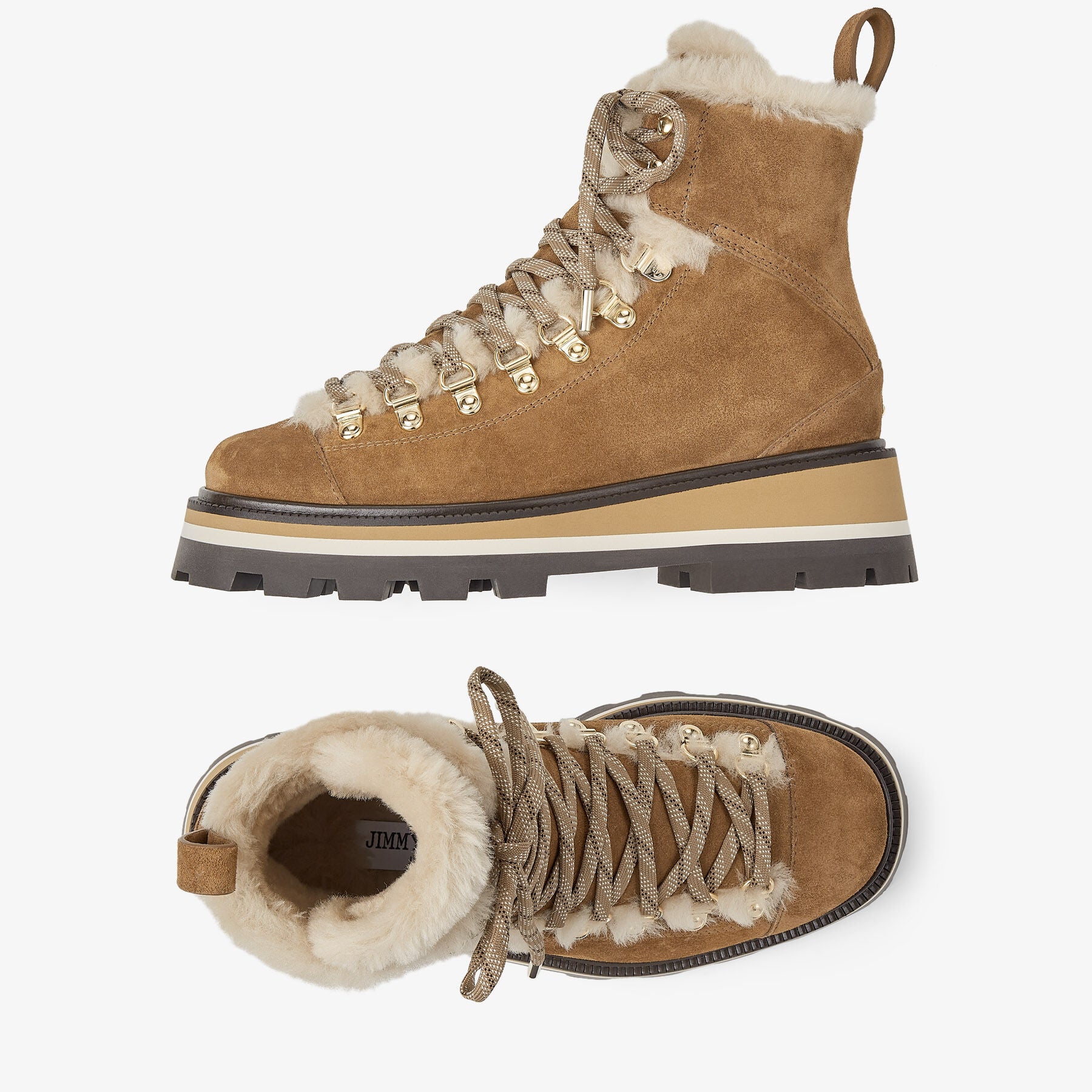 ZNO STOCK 0 / Reco 280 KHAKI BROWN/BARLEY Boot CHIKE SHEARLING