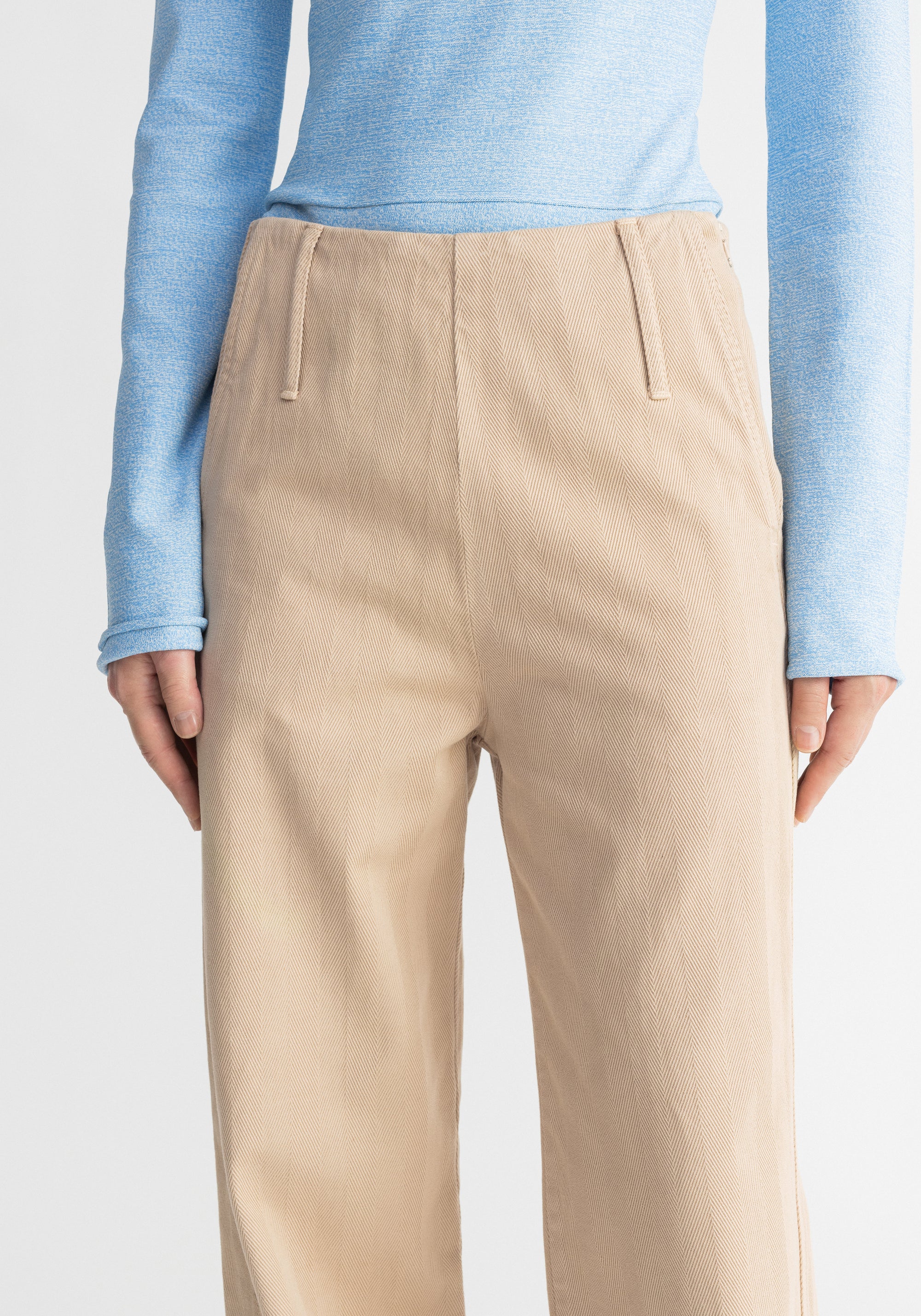 Pantalon ample Chip - Cream