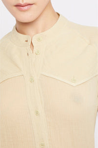 Blouse Chlo à manches longues - Yellow