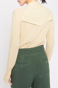 Blouse Chlo à manches longues - Yellow