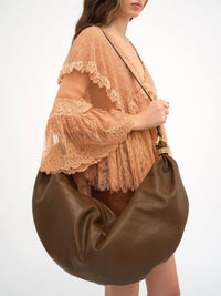 BASEPLUS_Dark Khaki LARGE HOBO BAG - Dark Khaki