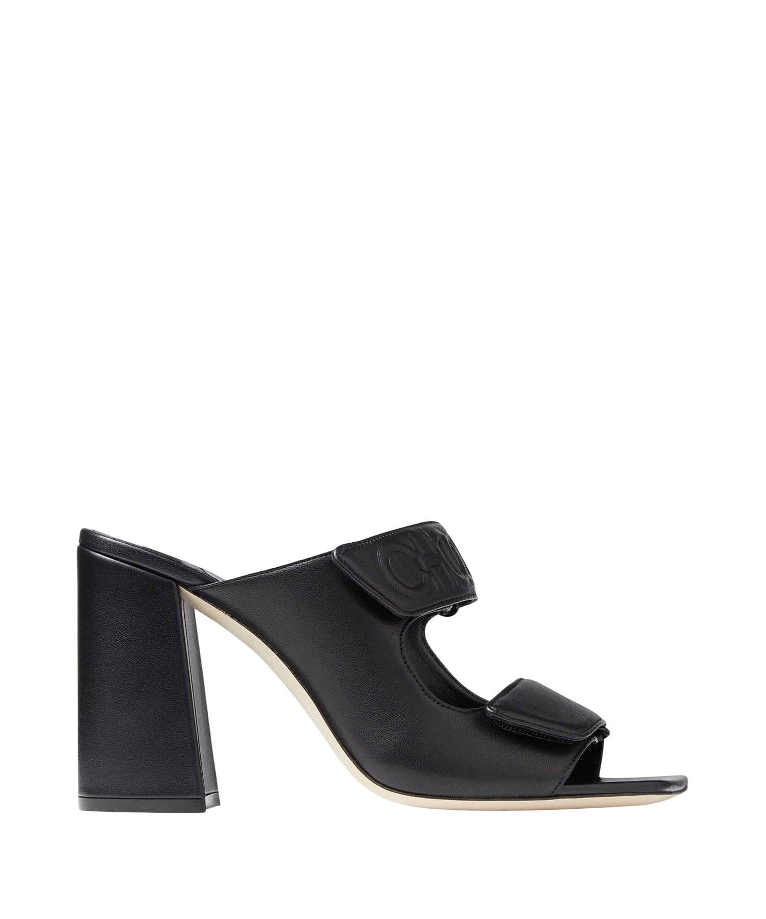 Mules Choo 100 en cuir - Black