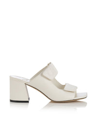 Mules Choo 65 en cuir - Milk