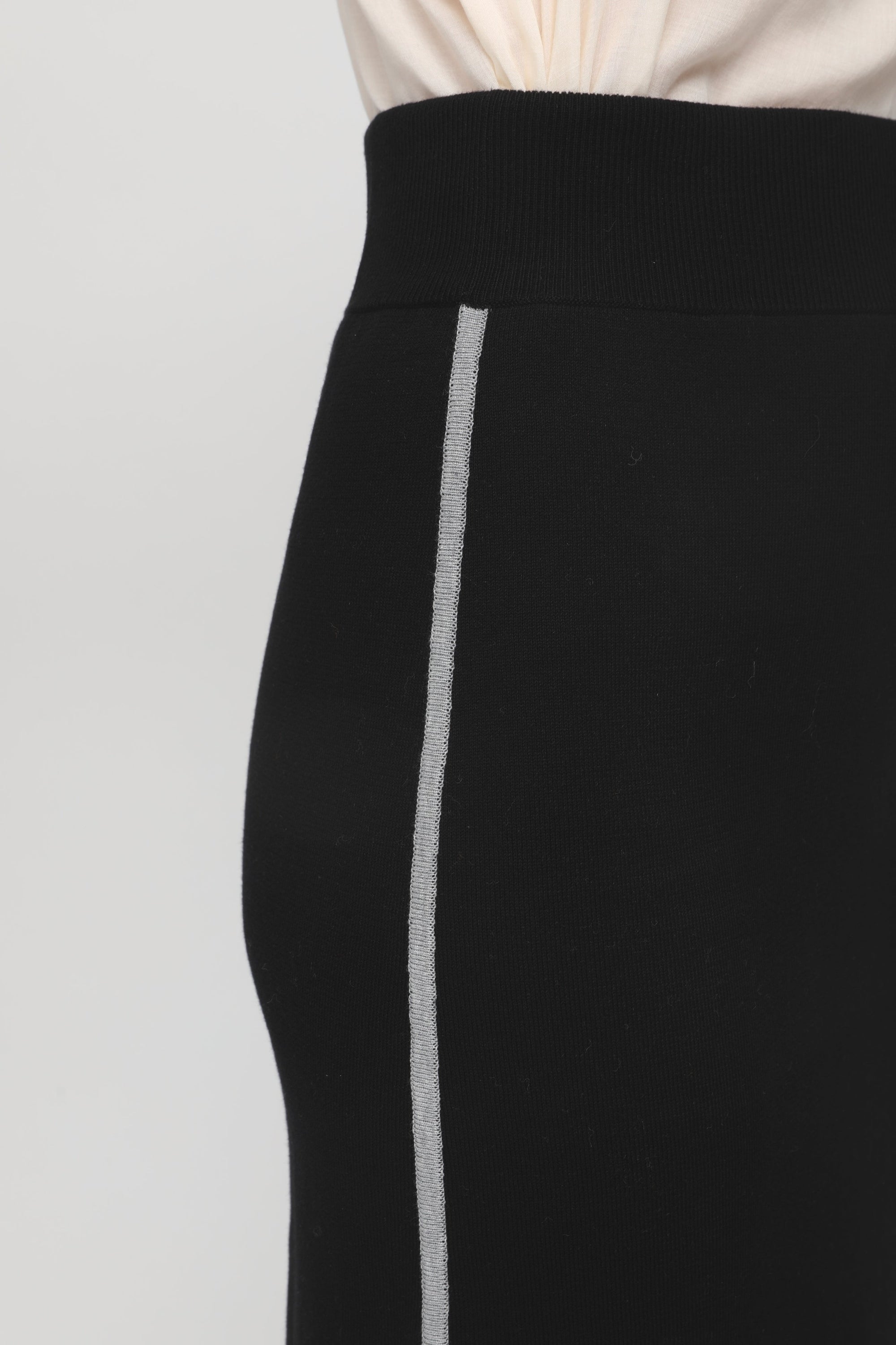 Jupe en cuir - Charcoal Black