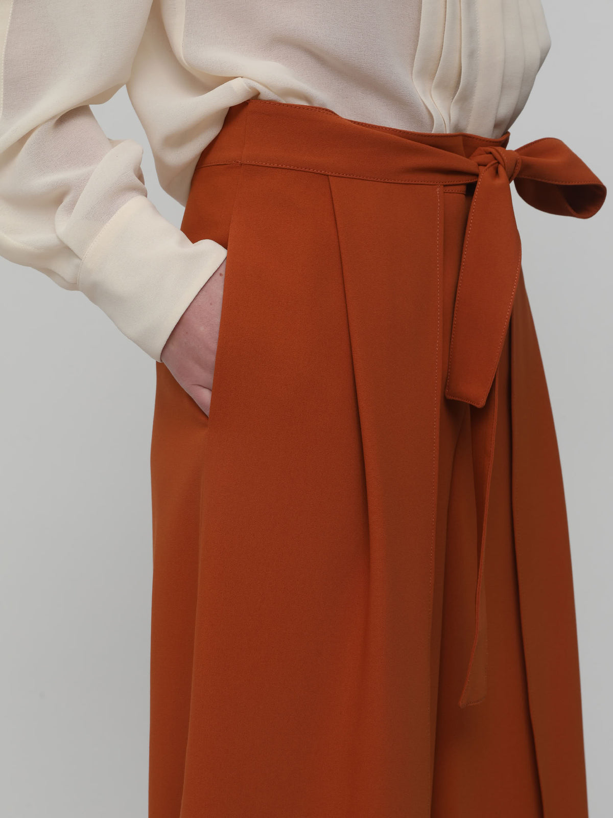 Tannish Red TROUSERS - Tannish Red