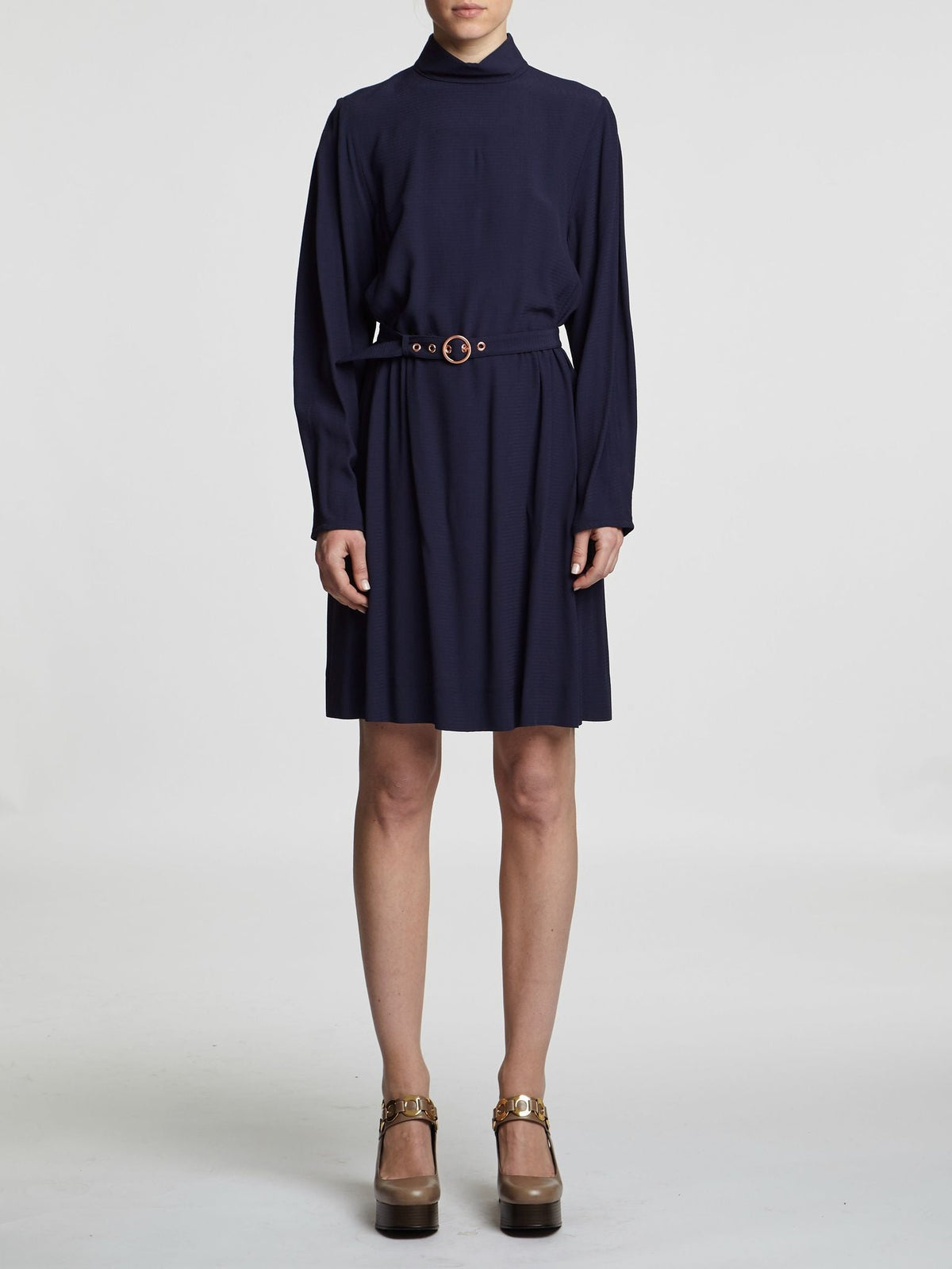BASEPLUS_Dark Denim DRESS - Dark Denim
