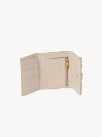 Portefeuille Compact My en cuir - Cement Beige