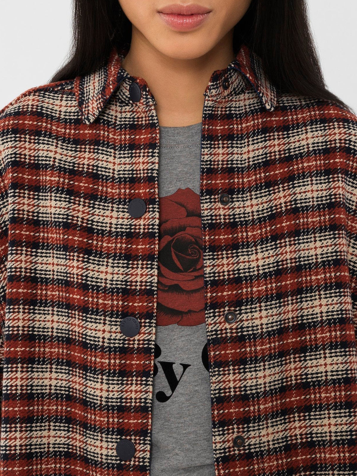 BASEPLUS_Multicolor Brown JACKET - Multicolor Brown