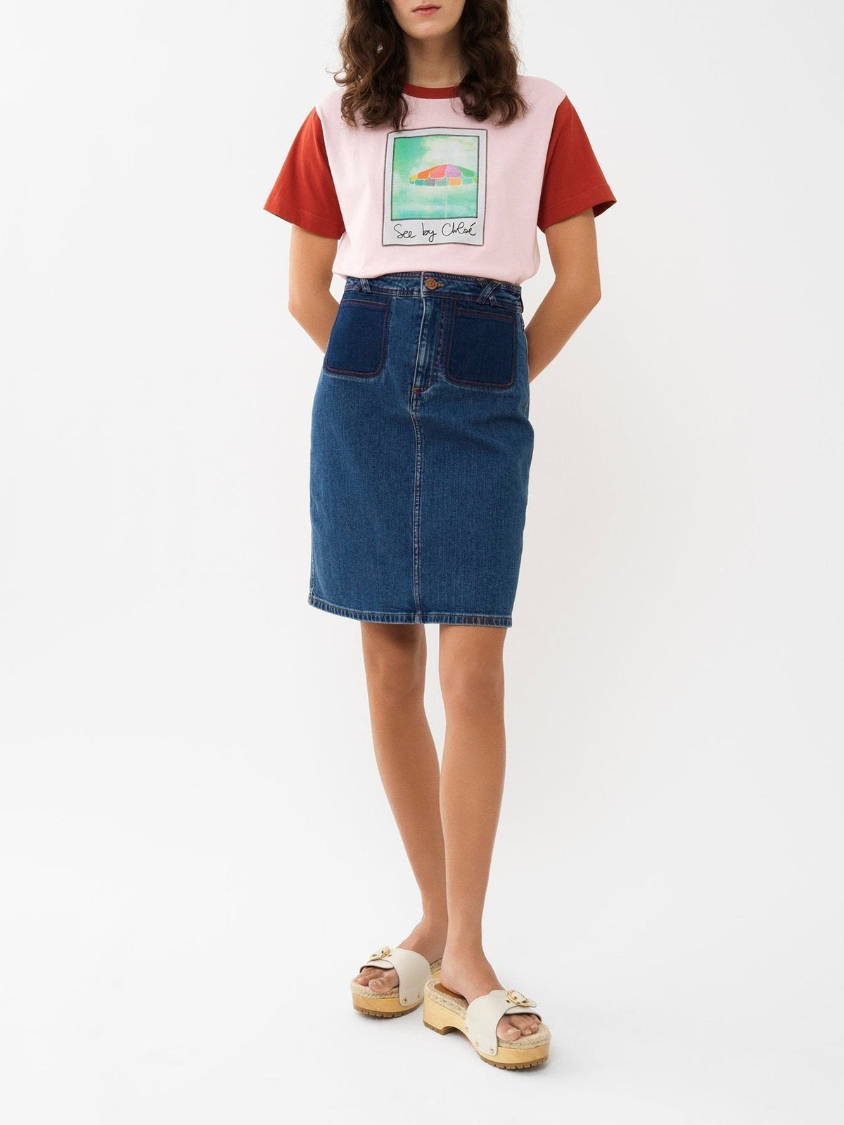 BASEPLUS_Paloma Blue SKIRT - Paloma Blue